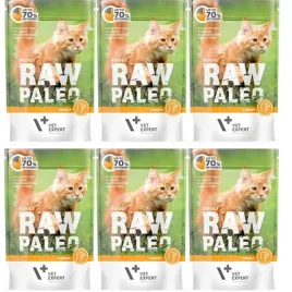 mokra-karma-dla-kotow-vetexpert-raw-paleo-adult-cat-indyk-6x100g