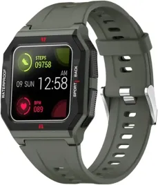 smartwatch-zegarek-meski-okragly-guma-zielony-dla-aktywnych-model-ft10
