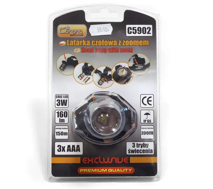 latarka-na-glowe-led-3w-stan-nowy-waga-0-09-g