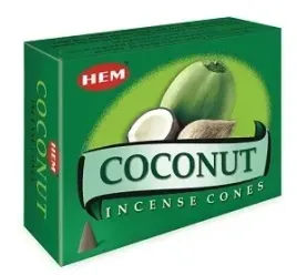 kadzidelka-stozkowe-hem-stozki-zapachowe-10-sztuk-coconut-kokos
