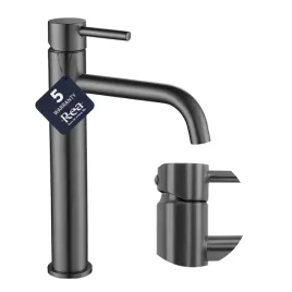 bateria-umywalkowa-wysoka-lungo-tytan-szczotkowany-nablatowa-28cm-stala-rea