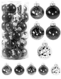 bombki-choinkowe-dekoracje-zestaw-przezroczyste-czarne-30szt-komplet