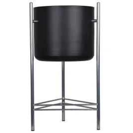 kwietnik-metal-srebrny-stojak-czarna-oslonka-h66