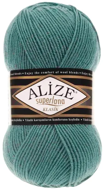 Włóczka Alize Superlana KLASIK - 164 LAZUROWY - 280m/100g 25% Wełna