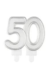 swieczka-urodzinowa-50-srebrna-elegancka-ozdoba-tortu-10-cm