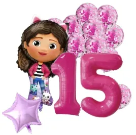zestaw-balonow-foliowych-15-urodziny-14szt-roz-magenta-impreza-party