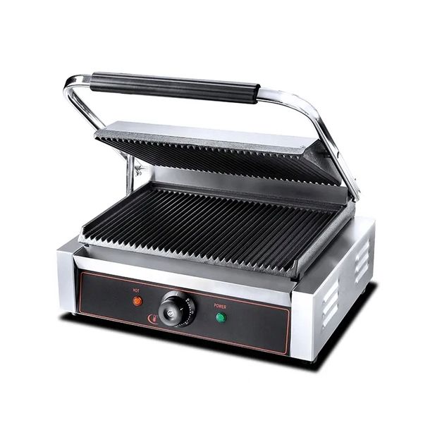 Grill kontaktowy Elektryczny ryflowany Nowy Profesjonalny 2,2KW