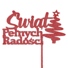 czerwony-topper-swiat-pelnych-radosci-napis-na-piku-ozdoba-swiateczna