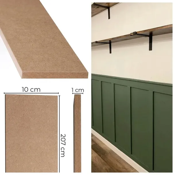 Boazeria angielska listwy do malowania DIY 207x10 cm deski panel 3D