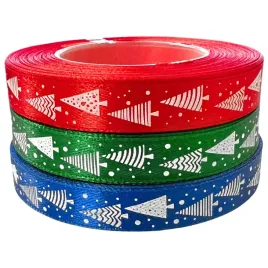 swiateczne-wstazki-12mm-23m-czerwony-zielony-niebieski-z-choinkami