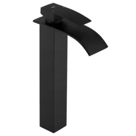 bateria-umywalkowa-czarna-loft-stojaca-wysoka-wodospad-kaskada