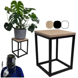 kwietnik-metalowy-40cm-30x30-duzy-drewniany-blat-stojak-stojacy-loft