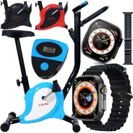 rower-treningowy-mechaniczny-fitness-poziomy-stacjonarny-smartwatch-gratis