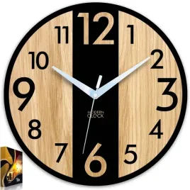 zegar-scienny-drewniany-debowy-lincoln-33-cm-cichy-zegar-do-salonu