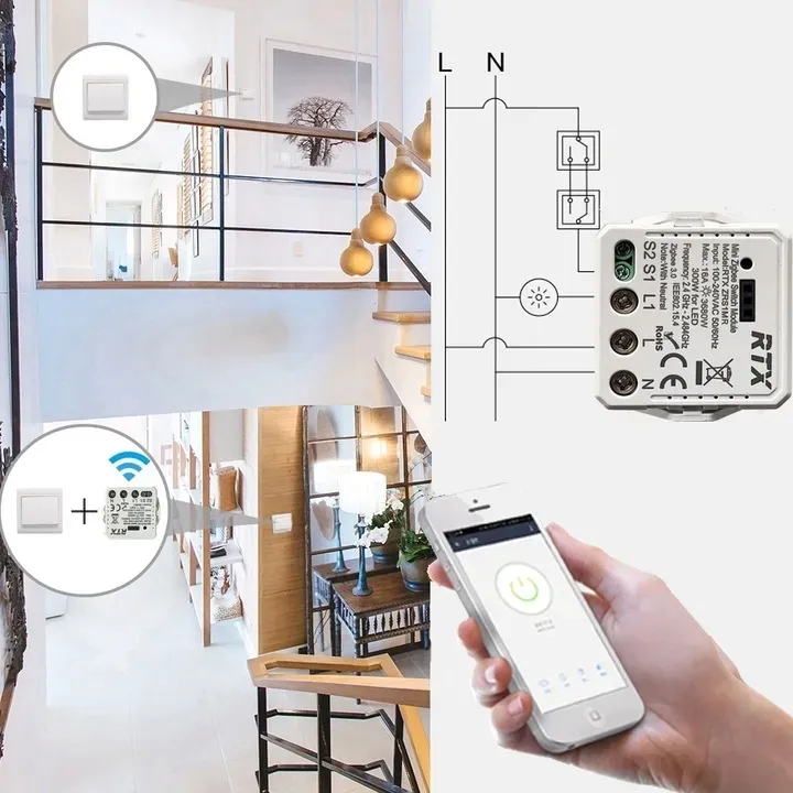rtx-modul-mini-przekaznik-sterownik-16a-tuya-zigbee-stan-nowy