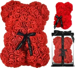 mis-z-platkow-roz-prezent-duzy-pudelko-rose-bear-rozany-bukiet-kwiatow