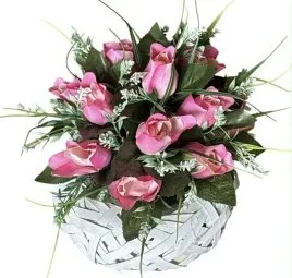 stroik-grob-kompozycja-cmentarz-sztuczny-bukiet-serce-roze-wiazanka