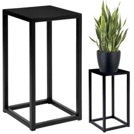 czarny-kwietnik-metalowy-stojak-na-kwiaty-loftowy-polka-40-cm