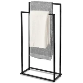 stojak-na-reczniki-lazienkowe-wieszak-stojacy-czarny-2-poziomowy
