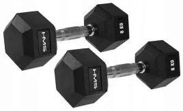 hms-hantle-hex-pro-gumowane-do-cwiczen-fitness-treningu-2x8-kg