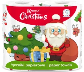 recznik-papierowy-kuchenny-swiateczny-mikolaj-choinka-2-szt