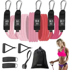 gumy-oporowe-do-cwiczen-zestaw-5szt-ekspander-gumowy-z-uchwytem-gymtek