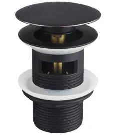 czarny-korek-umywalkowy-klik-klak-mosiezny-automat-do-umywalki-z