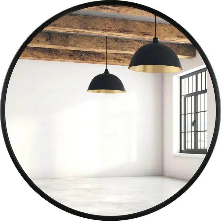 lustro-okragle-czarne-loft-80-cm