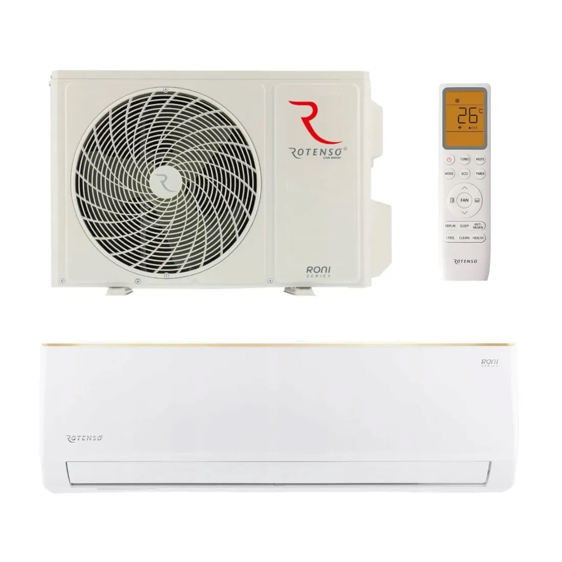 klimatyzator-scienny-70-kw-split-komplet-rotenso-roni-stan-nowy