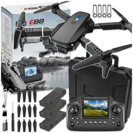 dron-kontroler-z-lcd-2-kamery-zabawka-115g-wifi-3x-aku-300m-opticalflow