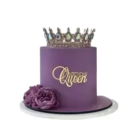 topper-na-tort-birthday-queen-zloty-dekoracja-urodzinowa