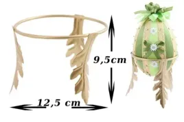 stojak-na-jajko-faberge-lisc-11cm-zloty-stojakw-m2