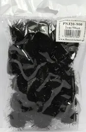 pompony-metalizowane-jeze-sr-2cm-50szt-czarne-pnj20-900