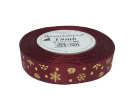 wstazka-metal-sniezynki-15mm-18mb-bordo-zloto-wtssl15-060