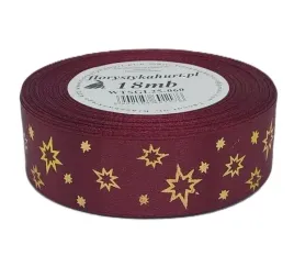 wstazka-metal-gwiazdki-25mm-18mb-bordo-zloto-wtsgl25-060