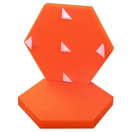 panel-dekoracyjny-pomaranczowy-hexagon-5-cm-gruby-do-pokoju-dzieciecego