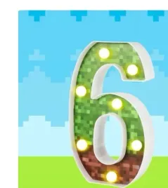 led-lampka-duze-cyfra-liczba-6-minecraft-dla-gracza