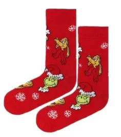 soxo-skarpetki-swiateczne-grinch-czerwone-na-prezent-rozm-35-40