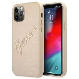 etui-plecki-guess-saffiano-vintage-script-do-apple-iphone-12-pro-max-gold