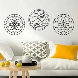 metalowa-dekoracja-scienna-czarna-loft-vintage-geometryczny-wzor-3-szt