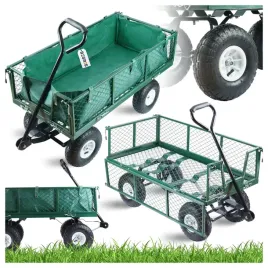 wozek-transportowy-ogrodowy-do-ogrodu-z-plandeka-taczka-przyczepka-450kg