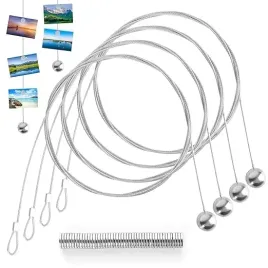 wieszak-na-zdjecia-metalowa-linka-z-magnesami-4szt