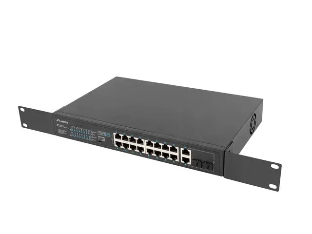 lanberg-switch-rack-19-16x-100mb-poe-2x-combo-stan-nowy