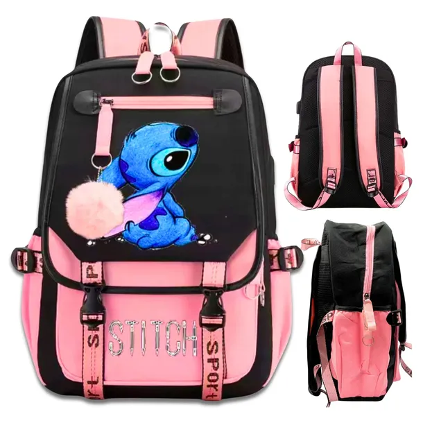 Plecak Stich Lilo i Stitch Do Szkoly Szkolny Miejski Podróżny Pojemny