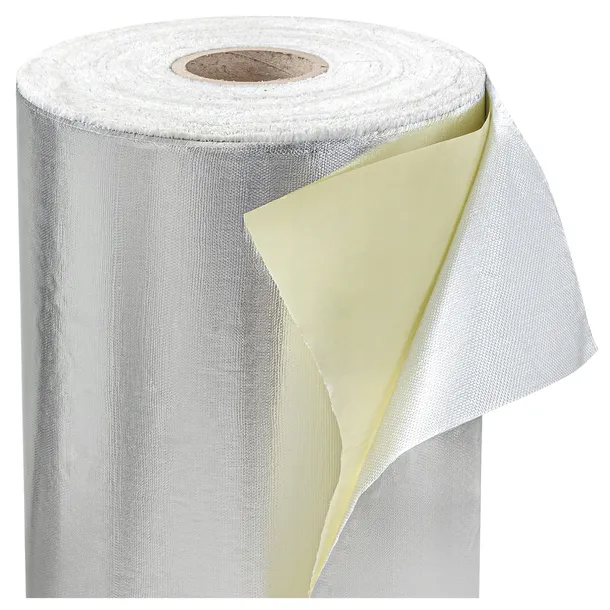 Welon szklany samoprzylepny mata aluminiowa izolacja termiczna 450°C 0,1mm
