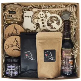 kosz-prezentowy-zestaw-swiateczny-miod-syrop-kawa-smak-herbatka-konfitura