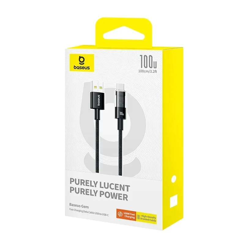 kabel-baseus-gem-usb-usb-c-100w-1m-czarny
