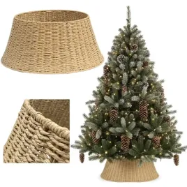 naturalna-oslona-choinkowa-w-stylu-boho-rattan-na-donice-stojak-pod-choinke