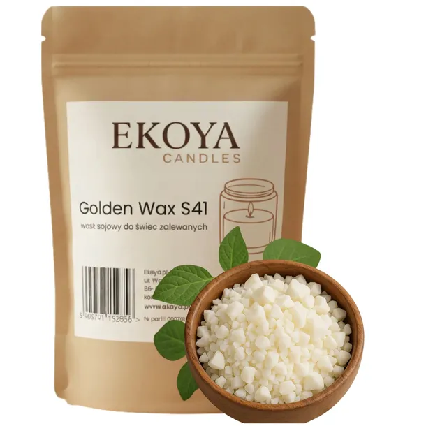 Wosk Sojowy GoldenWax S41 naturalny Ekoya Do świec sojowych DIY Eko 1kg