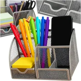 organizer-na-biurko-przybornik-6-komor-szufladka-pojemny-szary